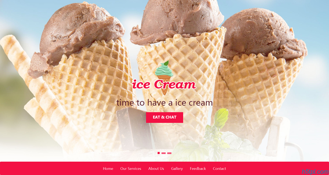 冰淇淋企业网站模板是一款适合美味冰淇淋冰棒公司官网模板下载