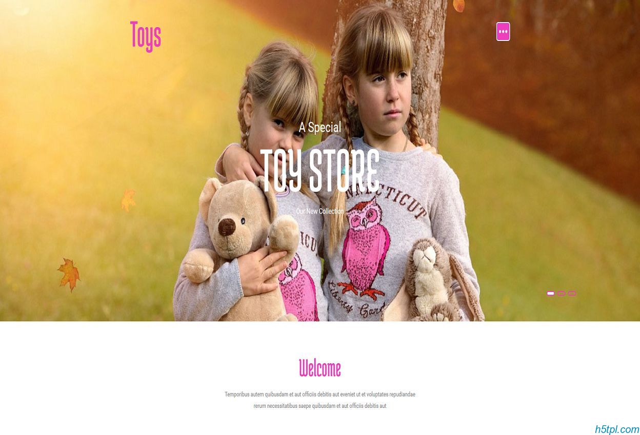 室外儿童乐园网站模板是一款html模板，适合人物家庭类网站模板