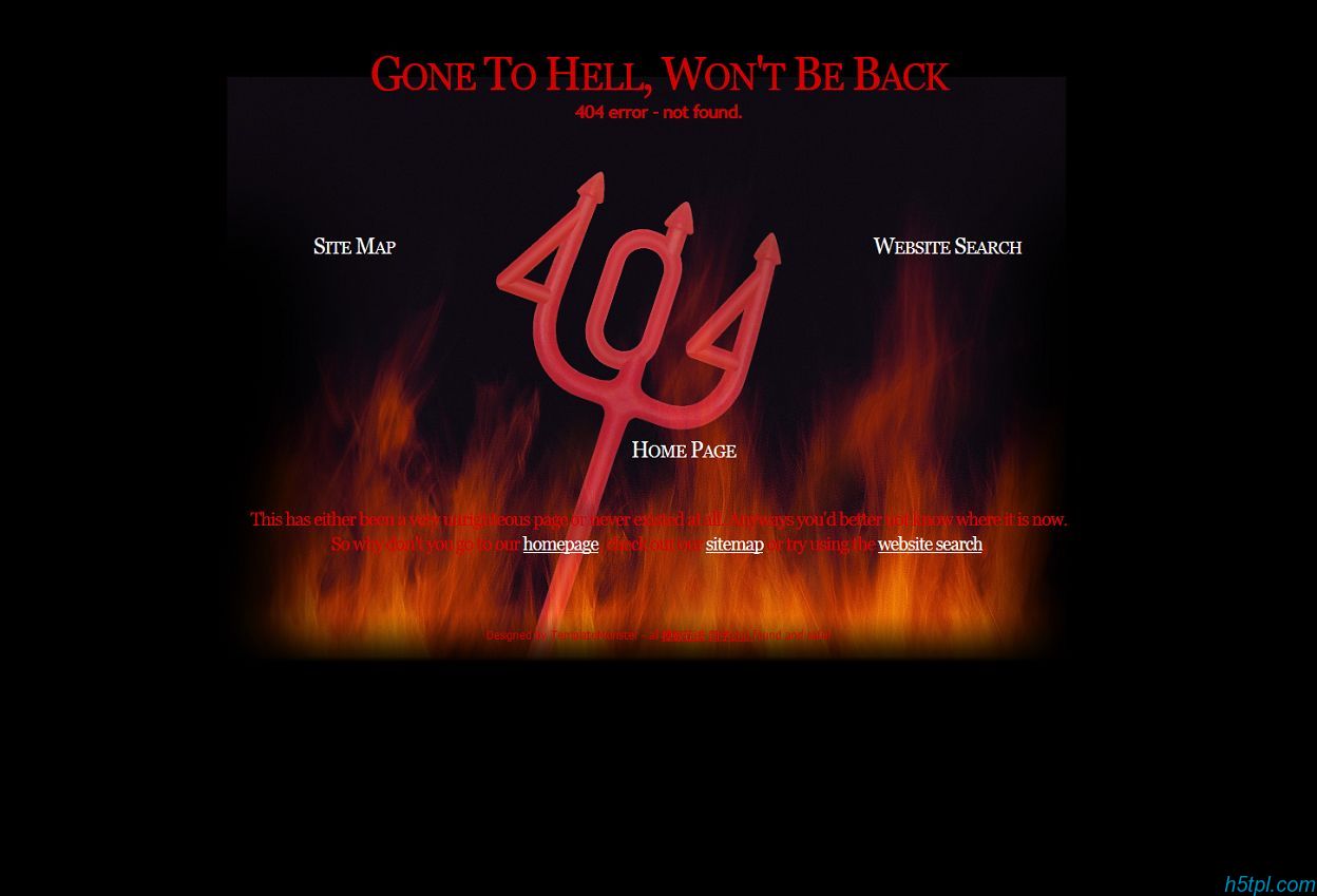 404个性错误页网页模板