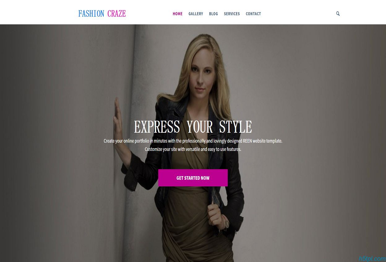 模特服装展企业网站模板是一款黑色整洁的服装新品展示网页模板