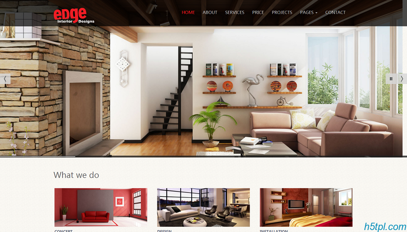 HTML5室内装饰公司网站模板...