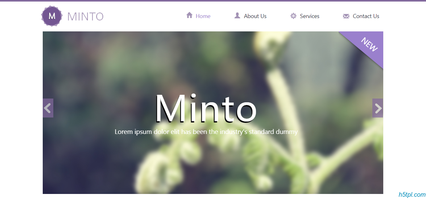 紫色简洁企业网站模板是一...
