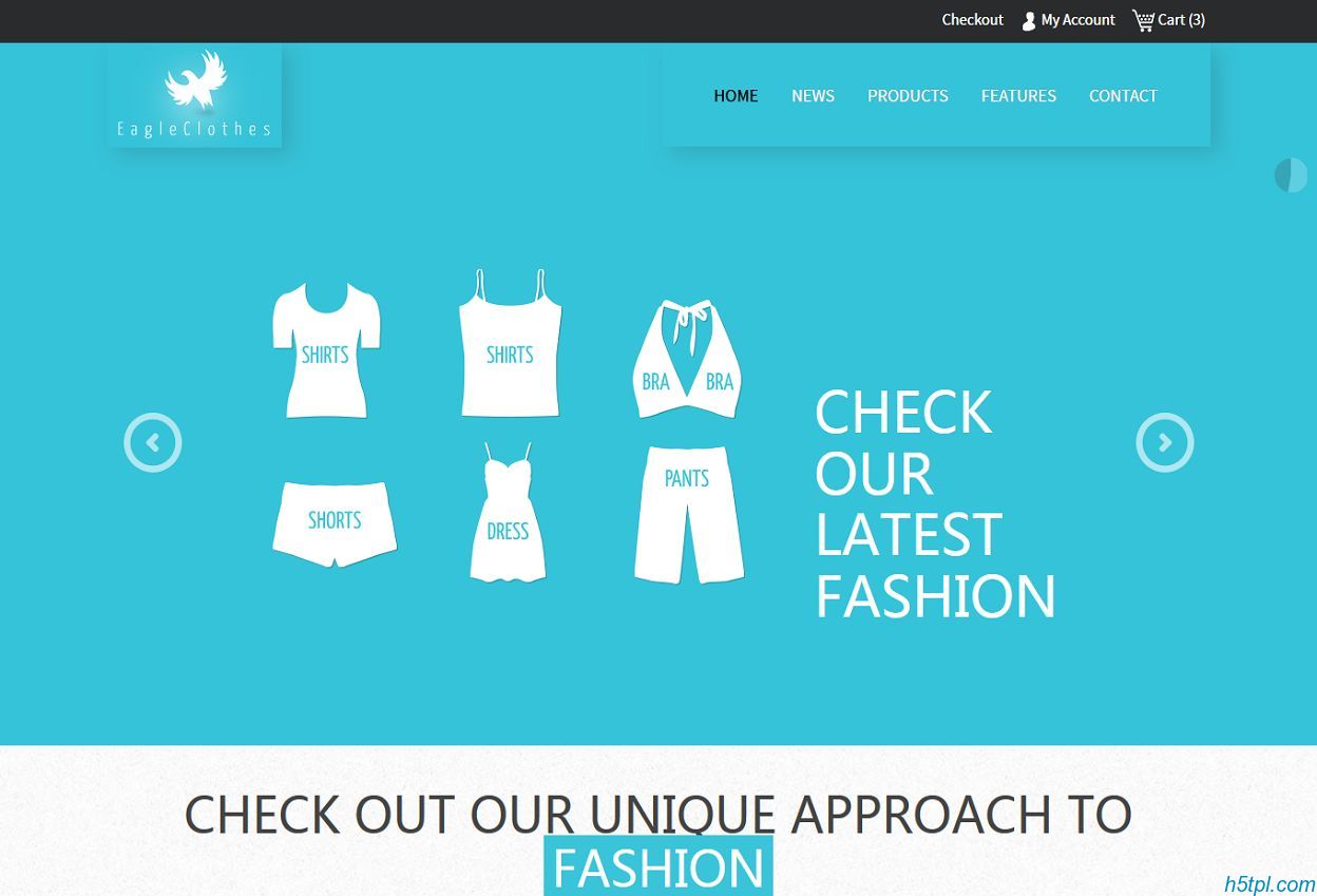 女性服装商城网站模板是一款服装服饰网上销售商城模板