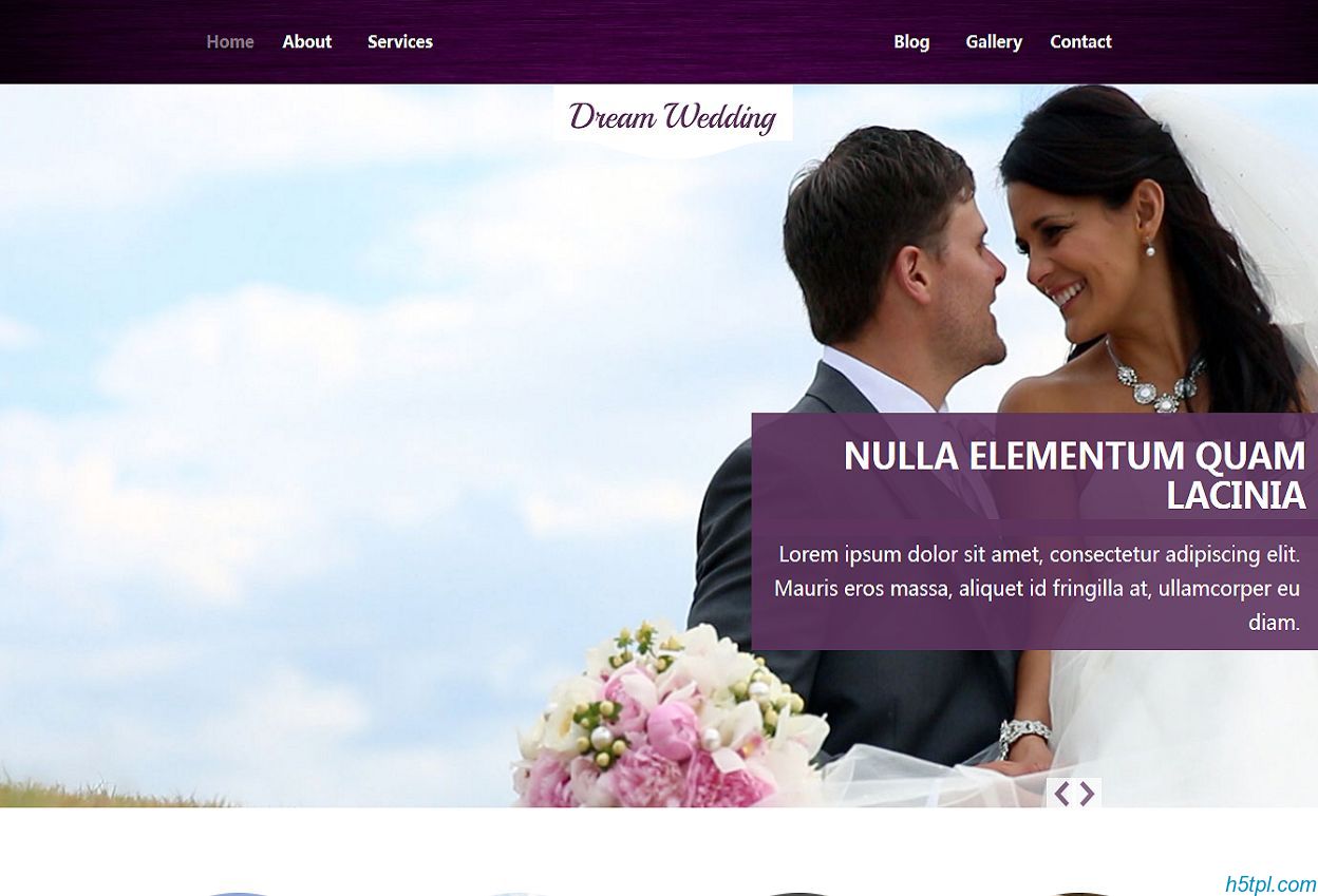 90后欧式婚纱摄影网站模板是一款欧美风格的婚摄摄影机构HTML网站模板