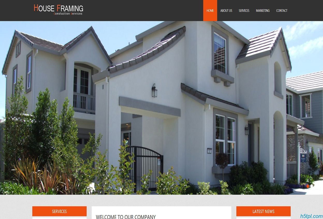 房地产开发CSS3网站模板是一款适合豪华别墅房产开发网站模板