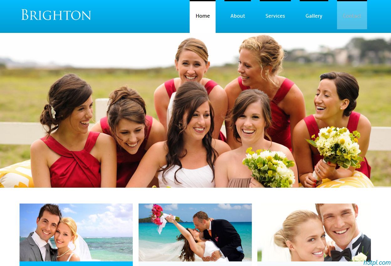 婚礼策划CSS企业模板是一款适合婚纱摄影行业的CSS网站模板