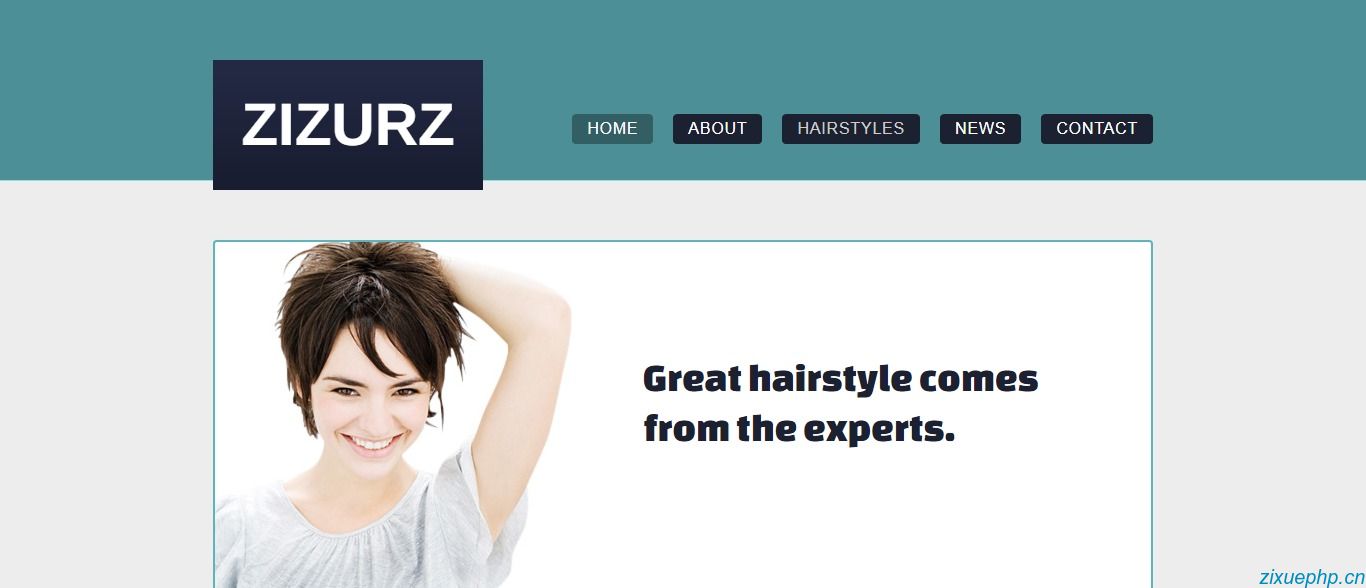 蓝色美容美发店企业网站模板下载_蓝色 美容 美容美发 美发 企业 整站 理发