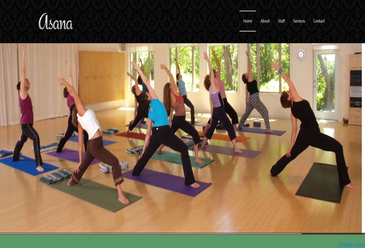 瑜伽减肥CSS网站模板是一款适合健身会所网站的CSS模板下载