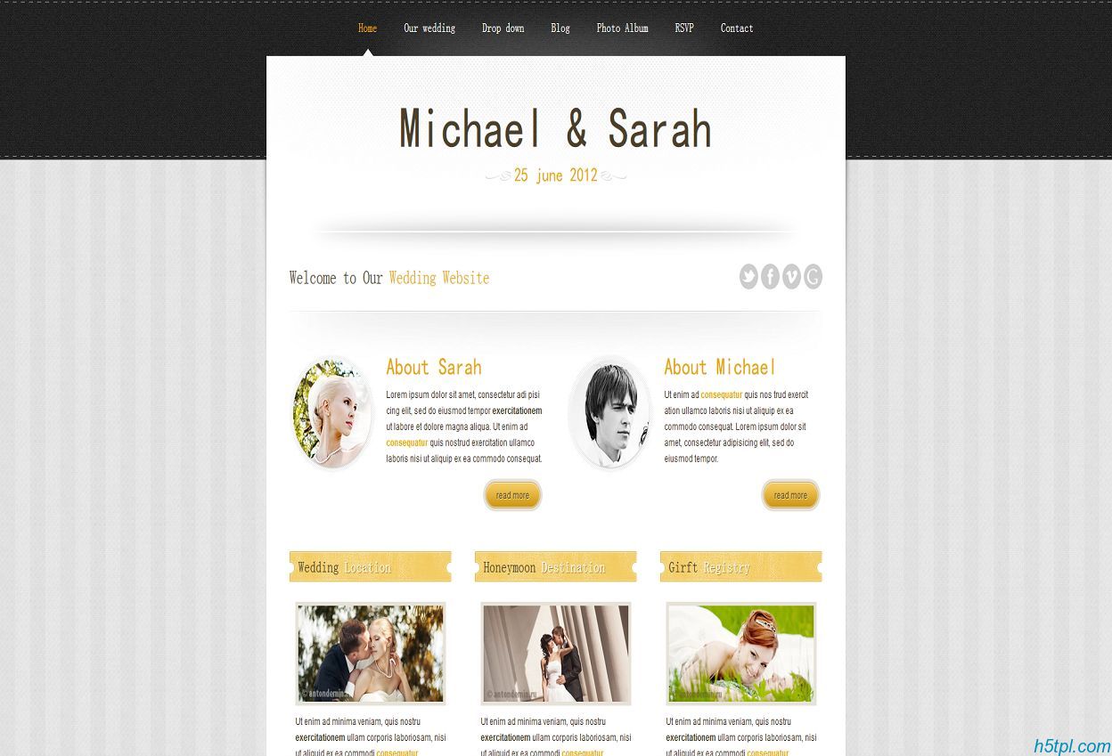 交友婚嫁行业网站模板是一款大气的交友婚嫁行业网站整站模板