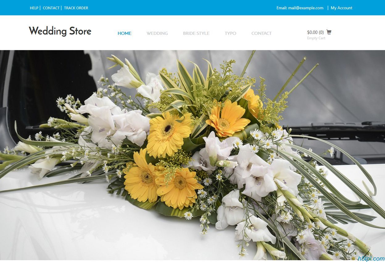 婚纱首饰HTML5网站模板是一款简洁白色个性的HTML5婚礼策划婚纱摄影网站模板