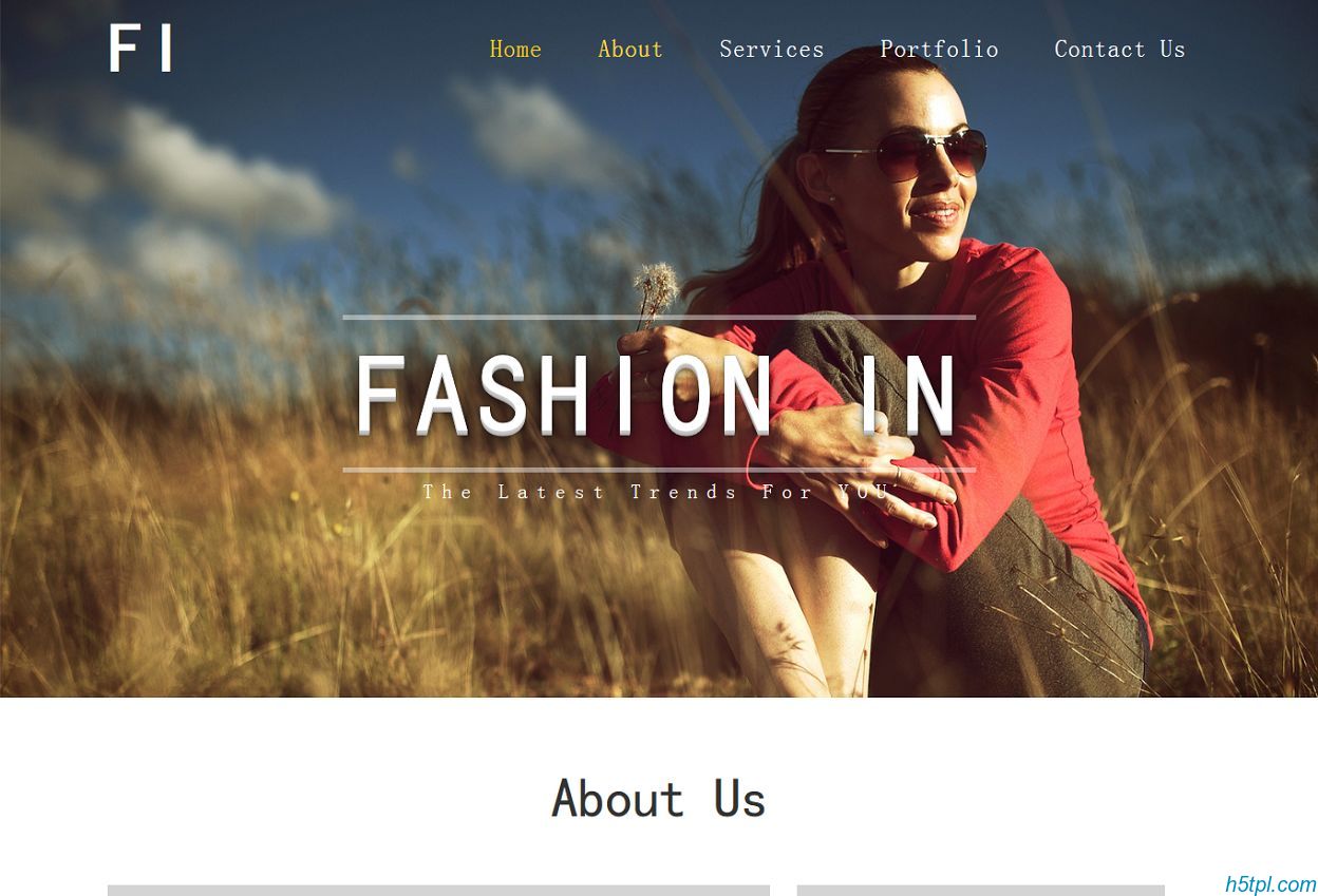 时尚时装类CSS3网站模板是...