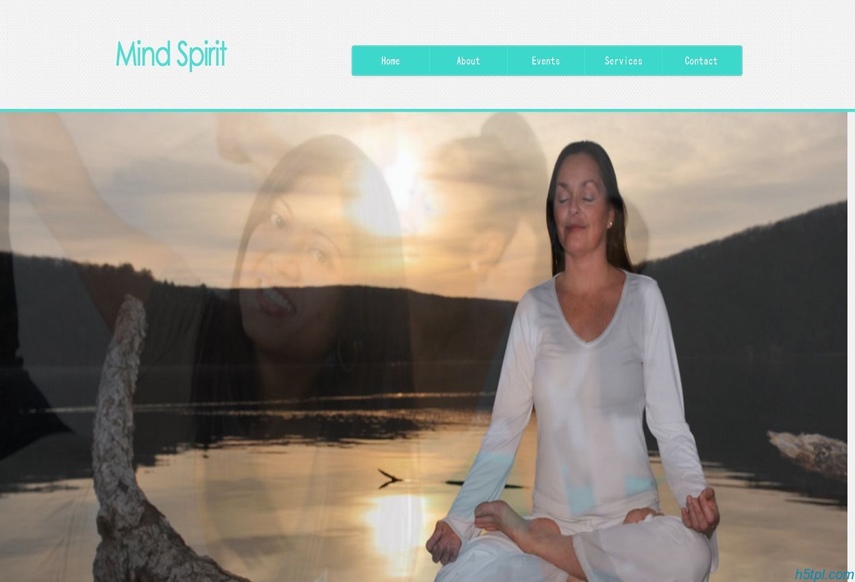 静心打坐健身网站模板是一款适合瑜伽健身会所网站模板下载