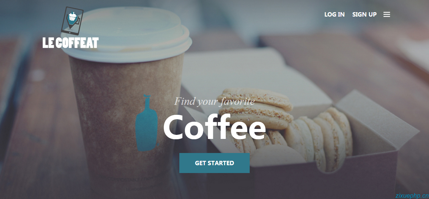 咖啡甜点HTML5网站模板是一...