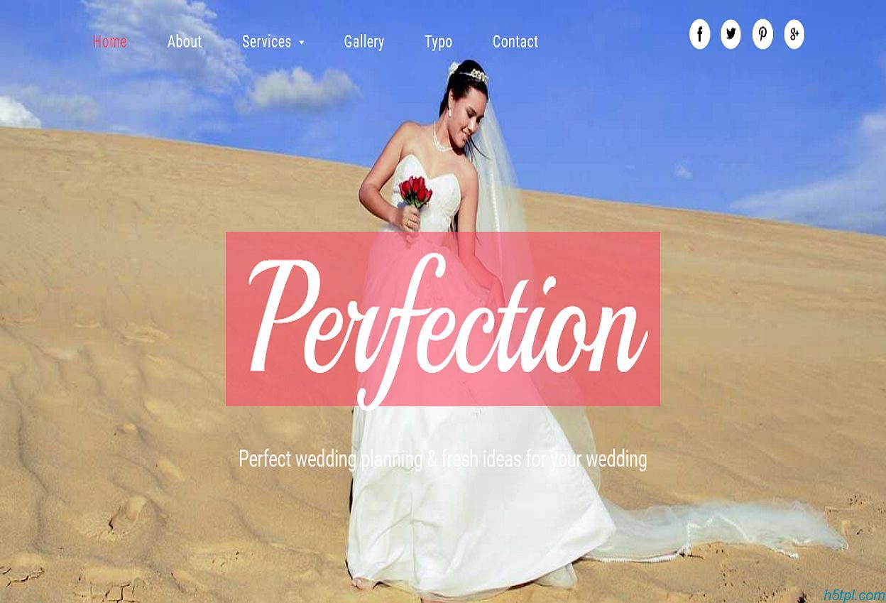 欧美婚礼策划网站模板是一款css模板，适合婚纱摄影公司网站模板下载