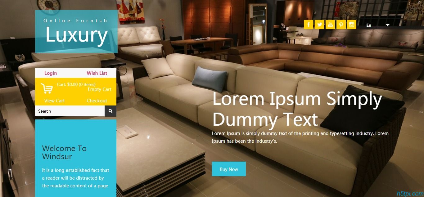 家具床沙发橱柜公司模板是一款HTML模板，适合建材家居网上商城网站模板